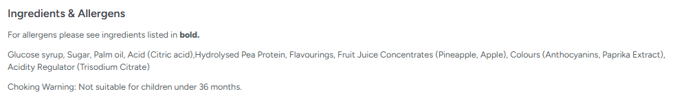 Zorba Online Fruit Salad Chews 250g Bag