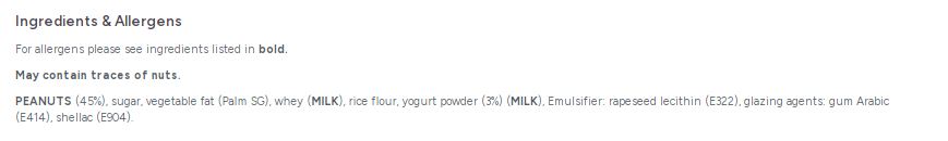 Carol Anne Yogurt Peanuts 100g Bag