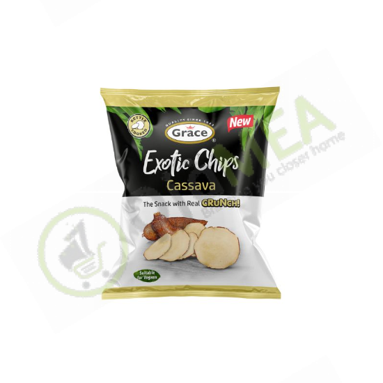 Grace Exotic Chips Cassava 75g ( pack of 8 )