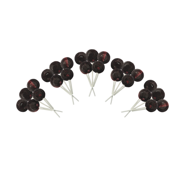 Dobsons Grape Mega Lollies 25 Unwrapped Lollipops Bag British Gluten Free and Vegetarian Friendly Candy Lolly