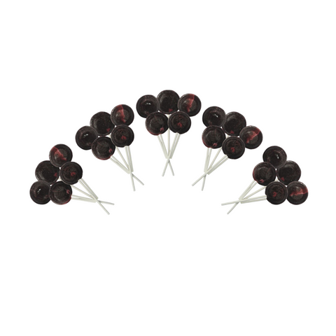 Dobsons Grape Mega Lollies 25 Unwrapped Lollipops Bag British Gluten Free and Vegetarian Friendly Candy Lolly