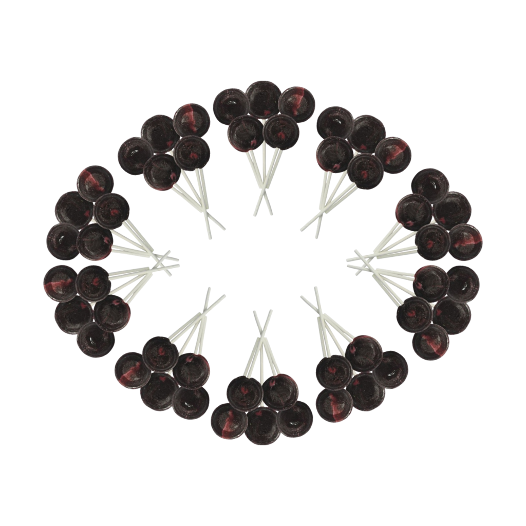 Dobsons Grape Mega Lollies 50 Unwrapped Lollipops Bag British Gluten Free and Vegetarian Friendly Candy Lolly