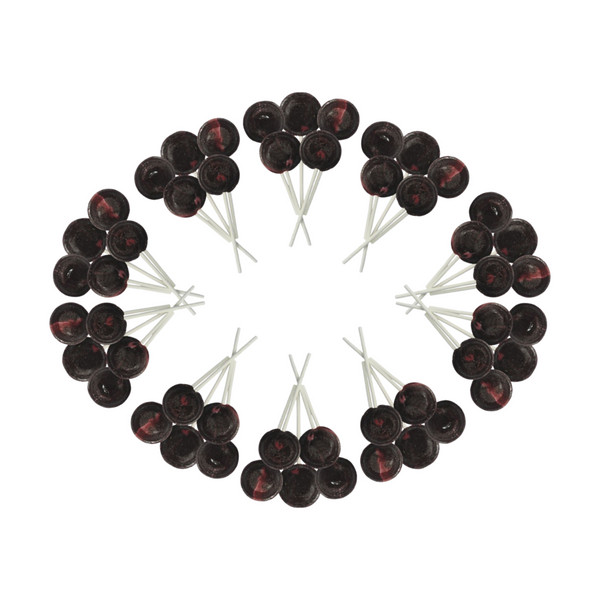 Dobsons Grape Mega Lollies 50 Unwrapped Lollipops Bag British Gluten Free and Vegetarian Friendly Candy Lolly