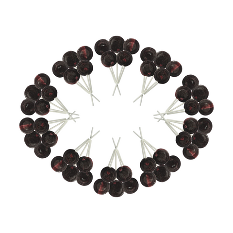 Dobsons Grape Mega Lollies 50 Unwrapped Lollipops Bag British Gluten Free and Vegetarian Friendly Candy Lolly