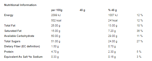 Cadbury Wispa Gold Chocolate Bar 48g (Pack of 48)