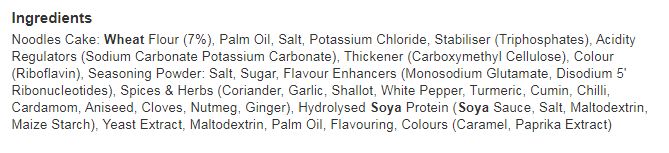 Ko-Lee Instant Noodles Curry Flavour 5 x 70g (Pack of 6)