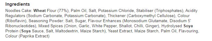 Ko-Lee Instant Noodles Chicken Flavour 5 x 70g (Pack of 6)