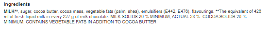 Cadbury Dairy Milk Chocolate Bar 95g (Pack of 22)