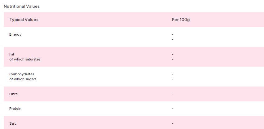 Kingsway Mega Pinkies 100g Bag