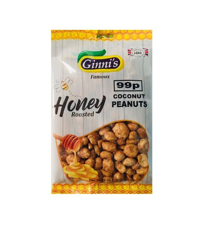 Ginnis Honey Coconut Peanuts 130g (Pack of 10)