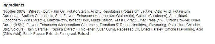 Batchelors Super Noodles BBQ Beef Flavour Instant Noodle Pot 75g (Pack of 8)