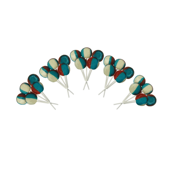 Dobsons Iron Brew Mega Lollies 25 Unwrapped Lollipops Bag British Gluten Free and Vegetarian Friendly Candy Lolly