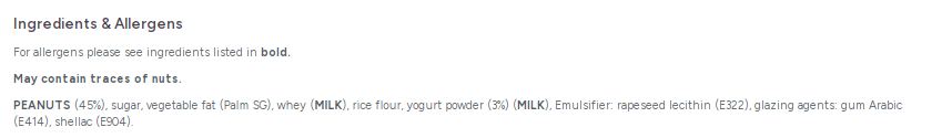 Carol Anne Yogurt Peanuts 1kg Bag