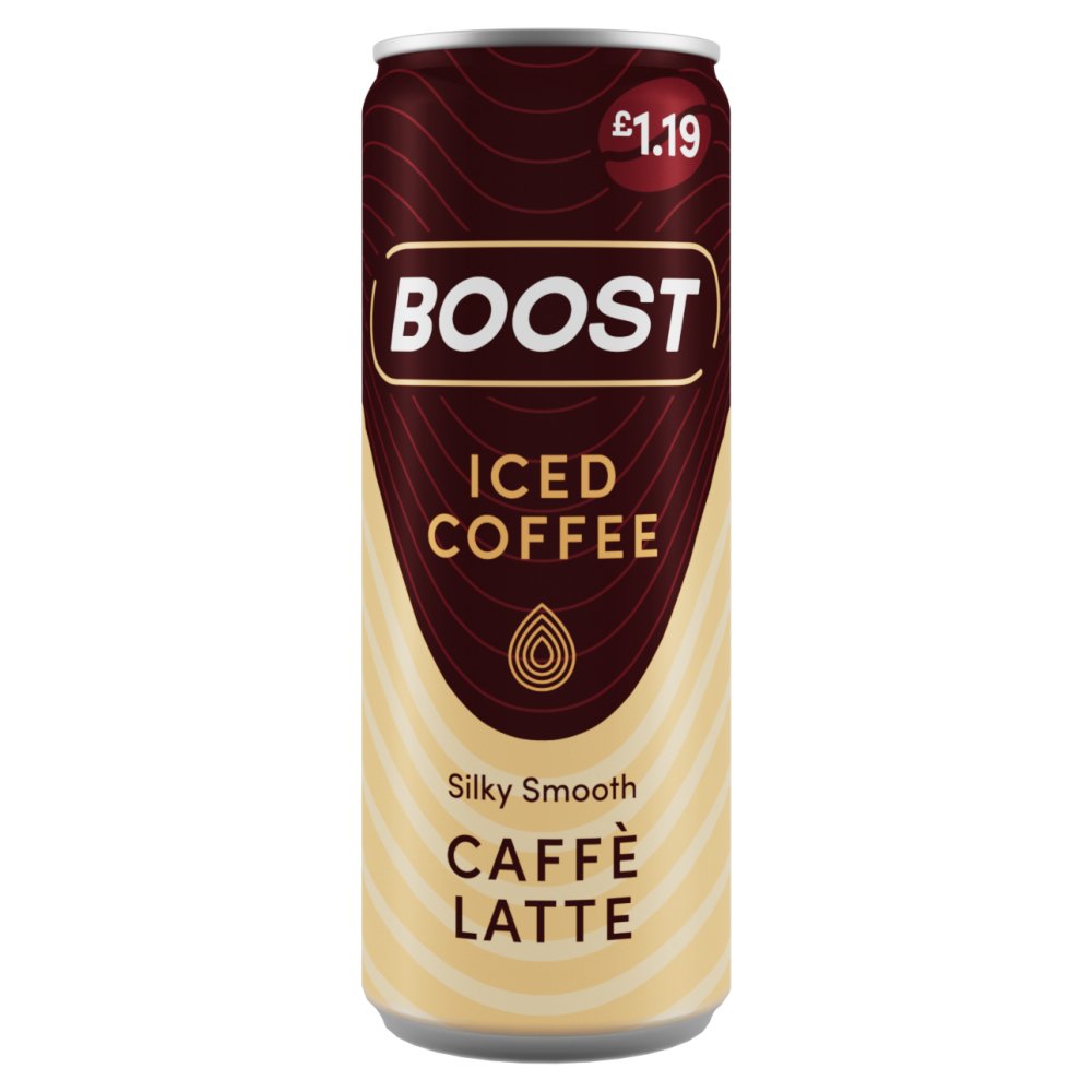 Boost Iced Coffee Caffè Latte 250ml (Pack of 12)