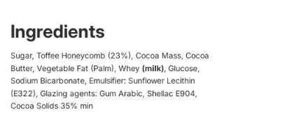 Carol Anne Dark Chocolate Honeycomb Bites 500g Bag
