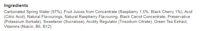 Rubicon Spring Black Cherry Raspberry Sparkling Spring Water 500ml (Pack of 12)