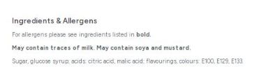Vidal Lotta Lollies Tongue Painter Lollies 250g Bag
