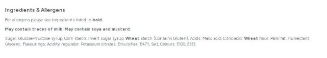 Vidal Apple Belts 250g Bag