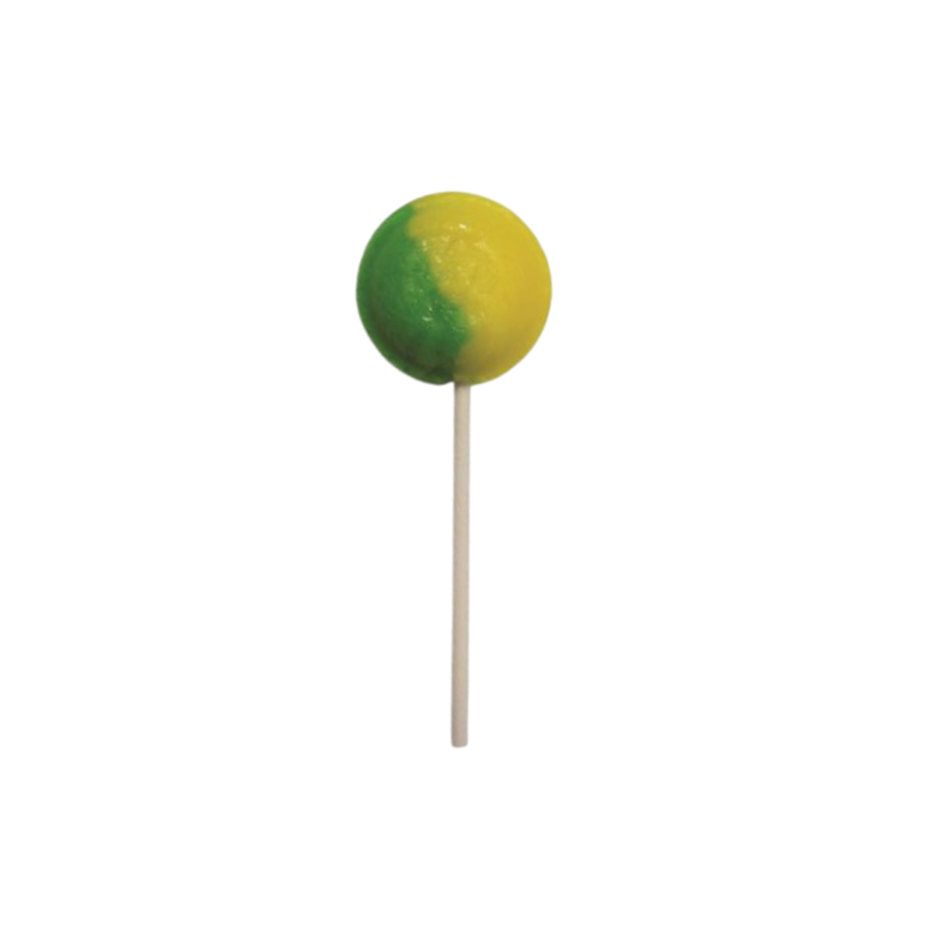 Dobsons Lemon and Lime Mega Lollies 25 Unwrapped Lollipops Bag British Gluten Free and Vegetarian Friendly Candy Lolly