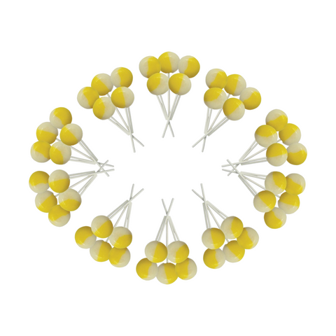 Dobsons Lemon Meringue Mega Lollies 50 Unwrapped Lollipops Bag British Gluten Free and Vegetarian Friendly Candy Lolly