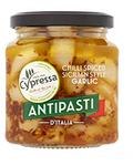 Cypressa Antipasti Chilli Spiced Sicilian Style Garlic 280g (Pack of 6)