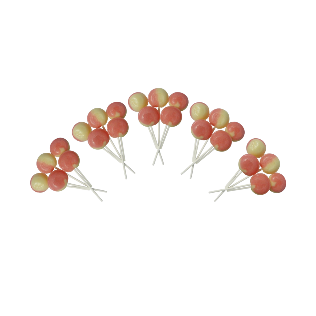 Dobsons Marshmallow Mega Lollies 25 Unwrapped Lollipops Bag British Gluten Free and Vegetarian Friendly Candy Lolly