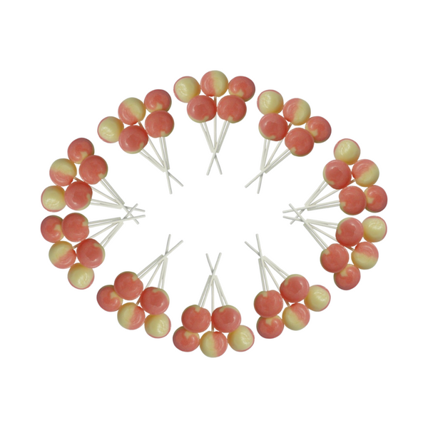 Dobsons Marshmallow Mega Lollies 50 Unwrapped Lollipops Bag British Gluten Free and Vegetarian Friendly Candy Lolly