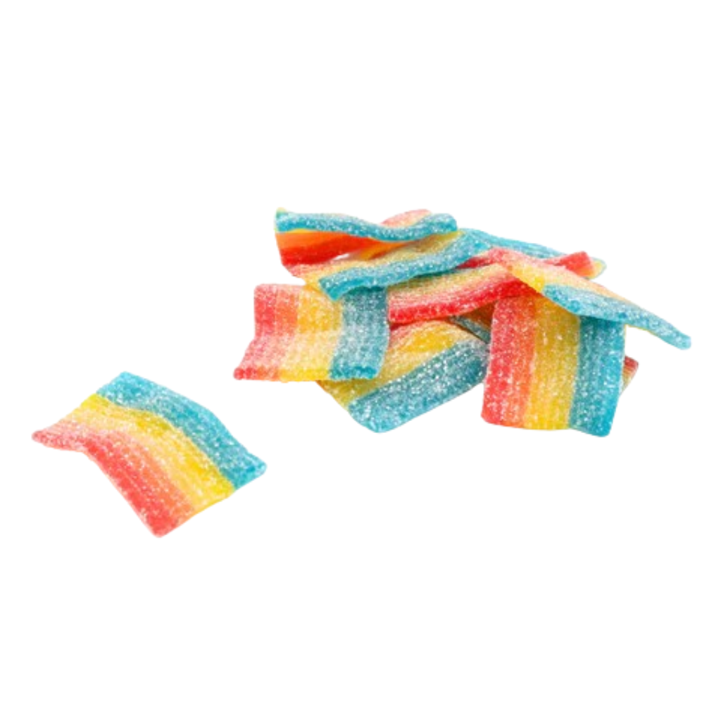 Zorba Online Mini Fizzy Rainbow Belts 100g Bag