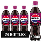 Pepsi Max Cherry No Sugar Cola Bottle 500ml (Pack of 24)