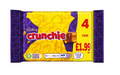 Cadbury Crunchie Chocolate Bar 4 Pack 104.4g (Pack of 10)