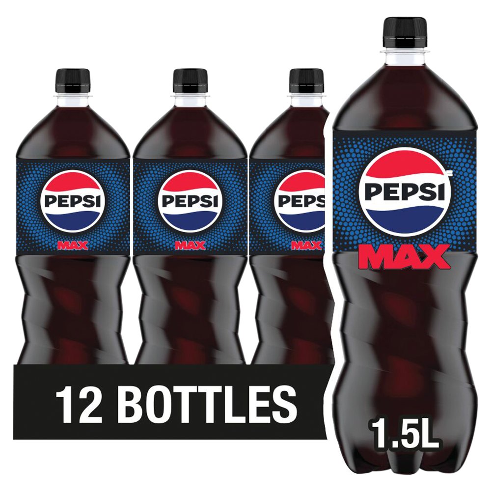 Pepsi Max Cola Bottle 1.5L (Pack of 12)