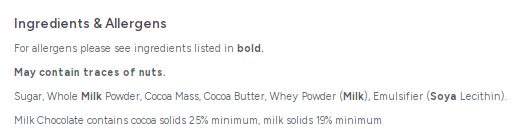 Zobra Online Milk Chocolate Sticks 250g Bag
