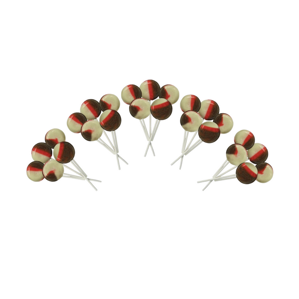 Dobsons Neapolitan Mega Lollies 25 Unwrapped Lollipops Bag British Gluten Free and Vegetarian Friendly Candy Lolly