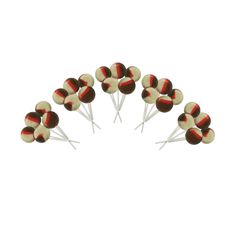 Dobsons Neapolitan Mega Lollies 25 Unwrapped Lollipops Bag British Gluten Free and Vegetarian Friendly Candy Lolly