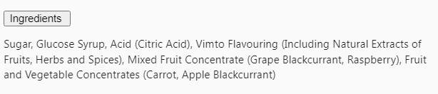 Vimto Original Lollipops 250g