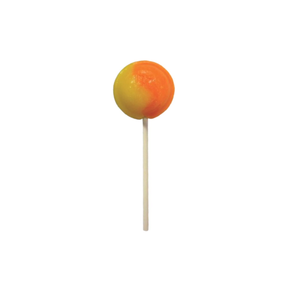 Dobsons Orange and Lemon Mega Lollies 25 Unwrapped Lollipops Bag British Gluten Free and Vegetarian Friendly Candy Lolly