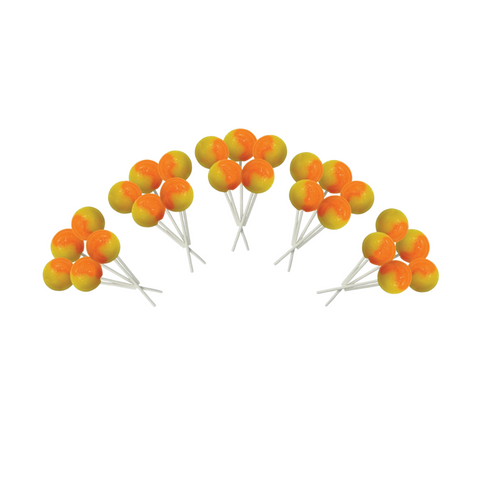 Dobsons Orange and Lemon Mega Lollies 25 Unwrapped Lollipops Bag British Gluten Free and Vegetarian Friendly Candy Lolly