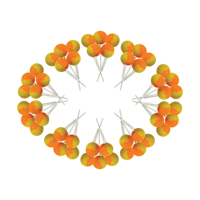 Dobsons Orange and Lemon Mega Lollies 50 Unwrapped Lollipops Bag British Gluten Free and Vegetarian Friendly Candy Lolly