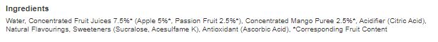 Capri-Sun Mango & Passion fruit 330ml  (Pack of 15)