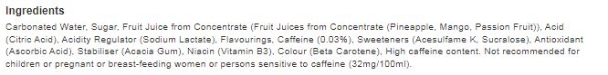Lucozade Alert Tropical Burst Energy Drink 500ml (Pack of 12)