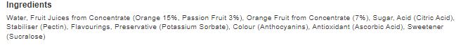 J2O Orange & Passion Fruit 275ml (Pack of 12)