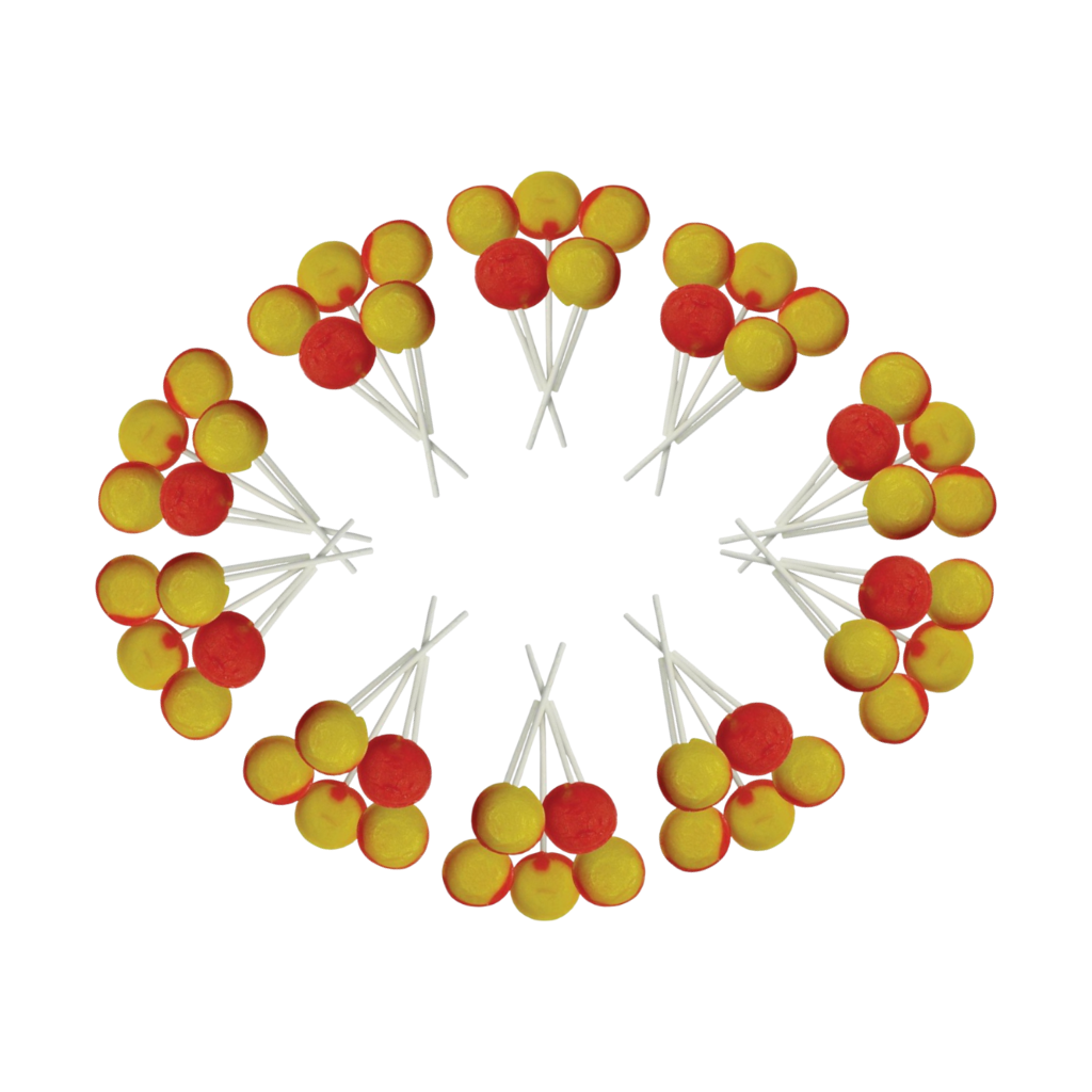 Dobsons Pear Drop Mega Lollies 50 Unwrapped Lollipops Bag British Gluten Free and Vegetarian Friendly Candy Lolly