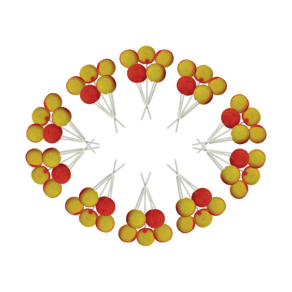 Dobsons Pear Drop Mega Lollies 50 Unwrapped Lollipops Bag British Gluten Free and Vegetarian Friendly Candy Lolly