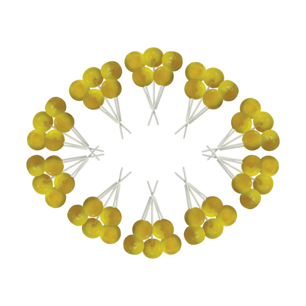 Dobsons Pineapple Mega Lollies 50 Unwrapped Lollipops Bag British Gluten Free and Vegetarian Friendly Candy Lolly