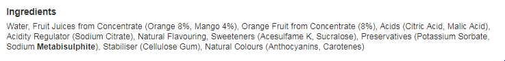 Robinsons Fruit Creations Orange & Mango 750ml (Pack of 8)