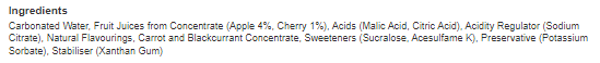 Tango Cherry Sugar Free Bottle 500ml (Pack of 12)