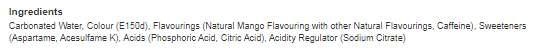 Pepsi Max Mango No Sugar Cola Bottle  500ml (Pack of 12)