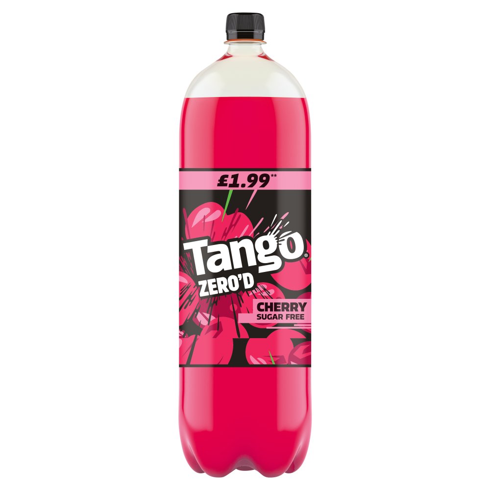 Tango Zero'd Cherry Sugar Free Bottle 2 Ltr (Pack of 6)