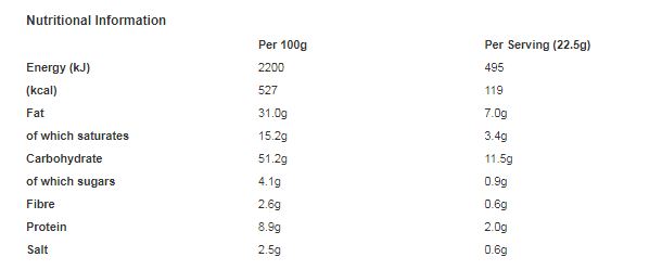 Jacob's Mini Cheddars Red Leicester Flavour 90g (Pack of 15)
