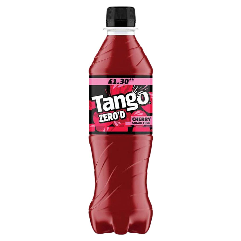 Tango Zero'd Cherry Sugar Free Bottle 500ml (Pack of 12)